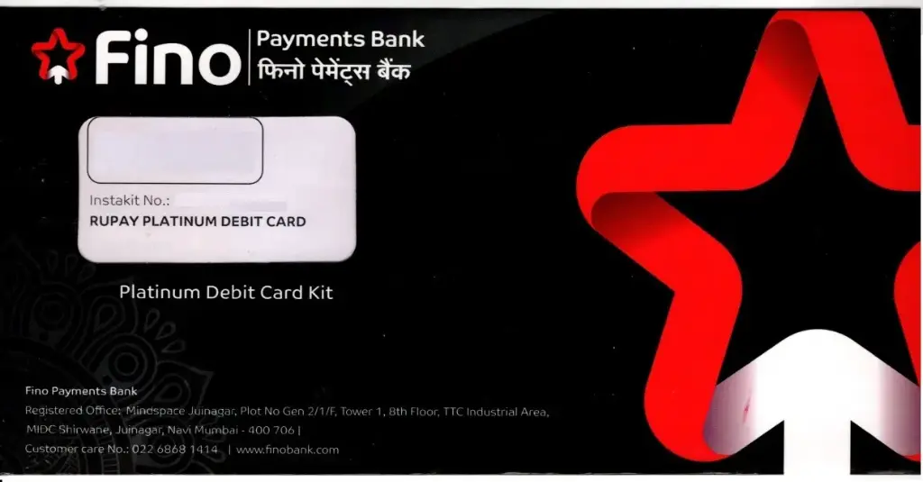 Fino Platinum Debit Card Kit